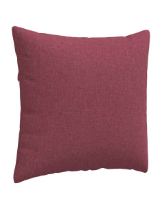 Cuscini da Divano 2 pcs Rosso Vino 45 x 45 cm Tessuto