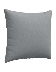 Cuscini da Divano 2 pcs Grigio chiaro 45 x 45 cm Tessuto