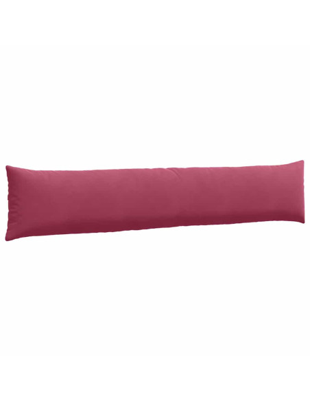 Cuscini da Divano 2 pcs Rosso Vino 200 x 40 cm Tessuto in Cords