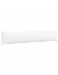 Cuscini da Divano 2 pcs Bianco 200 x 40 cm Tessuto