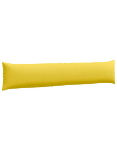 Cuscini da Divano 2 pcs Giallo Chiaro 200 x 40 cm Tessuto