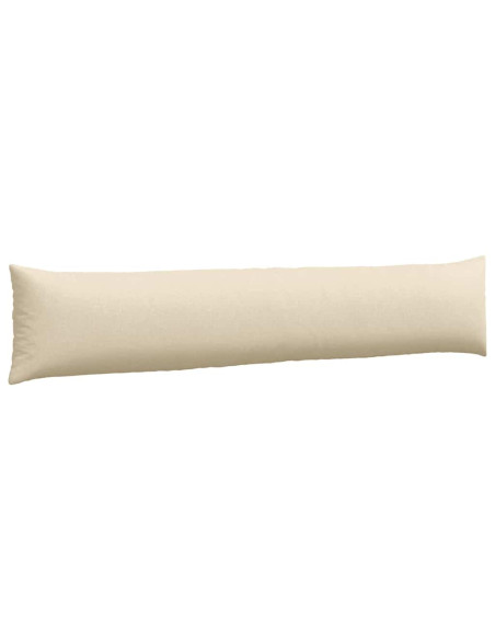 Cuscini da Divano 2 pcs Crema 200 x 40 cm Tessuto