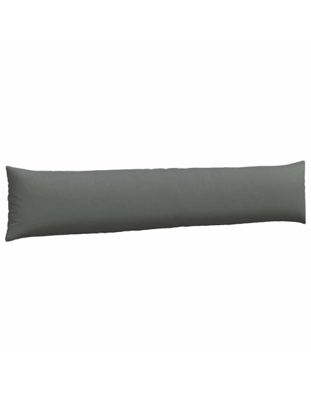 Cuscini da Divano 2 pcs Grigio scuro 200 x 40 cm Tessuto
