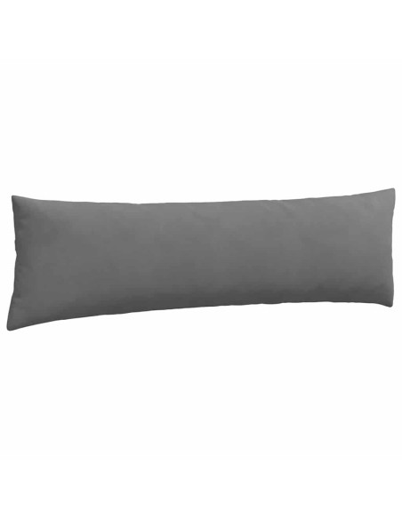 Cuscini da Divano 2 pcs Grigio scuro 145 x 40 cm Tessuto
