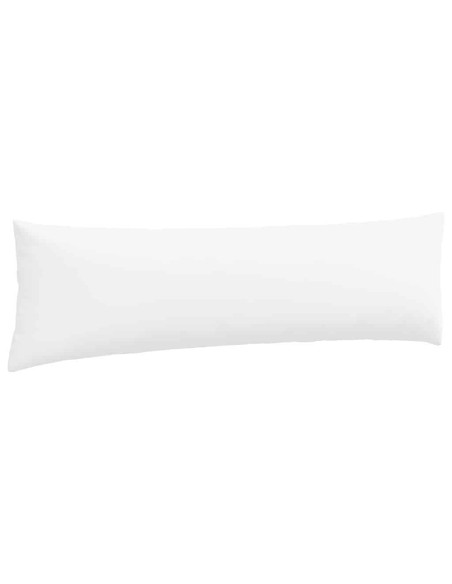 Cuscini da Divano 2 pcs Bianco 145 x 40 cm Tessuto