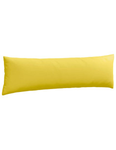 Cuscini da Divano 2 pcs Giallo Chiaro 145 x 40 cm Tessuto