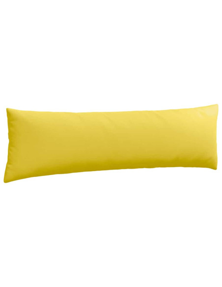Cuscini da Divano 2 pcs Giallo Chiaro 145 x 40 cm Tessuto