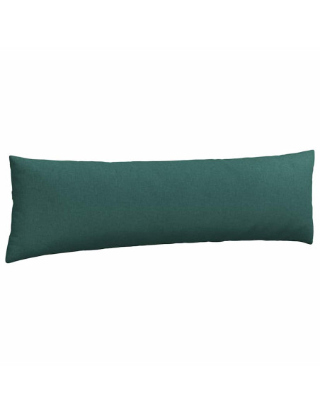 Cuscini da Divano 2 pcs Verde Scuro 145 x 40 cm Tessuto