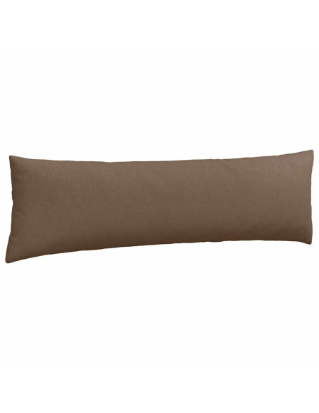 Cuscini da Divano 2 pcs Marrone 145 x 40 cm Tessuto