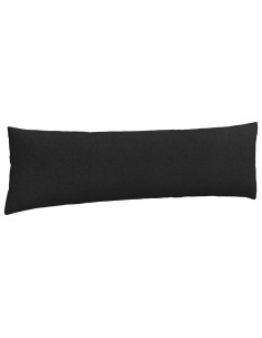 Cuscini da Divano 2 pcs Nero 145 x 40 cm Tessuto