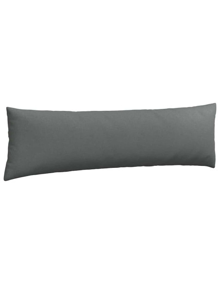 Cuscini da Divano 2 pcs Grigio scuro 145 x 40 cm Tessuto