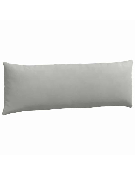 Cuscini da Divano 2 pcs Grigio chiaro 120 x 40 cm Tessuto