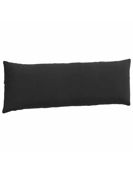 Cuscini da Divano 2 pcs Nero 120 x 40 cm Tessuto in Cords