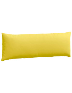 Cuscini da Divano 2 pcs Giallo Chiaro 120 x 40 cm Tessuto