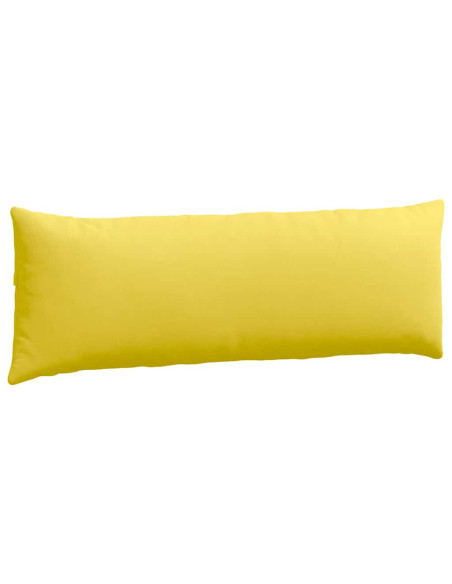 Cuscini da Divano 2 pcs Giallo Chiaro 120 x 40 cm Tessuto
