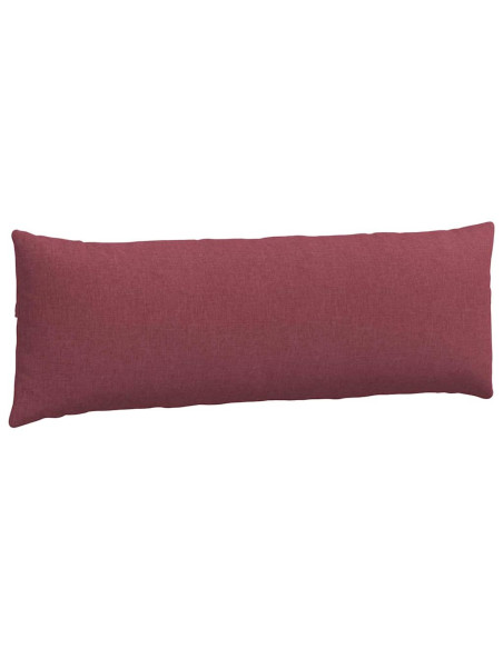 Cuscini da Divano 2 pcs Rosso Vino 120 x 40 cm Tessuto