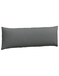 Cuscini da Divano 2 pcs Grigio scuro 120 x 40 cm Tessuto