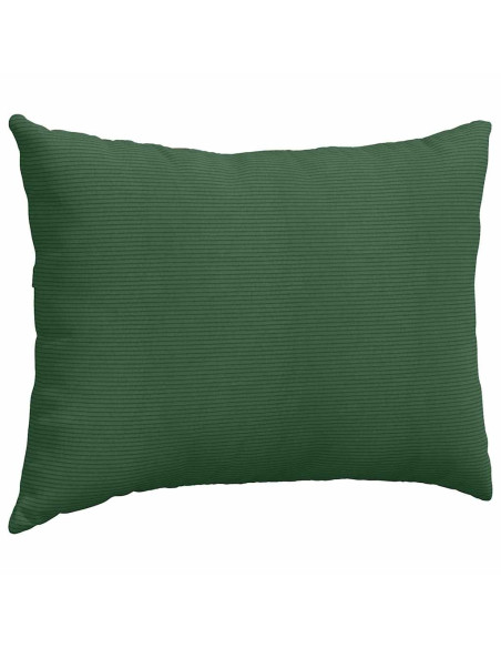 Cuscini da Divano 2 pcs Verde Scuro 70 x 50 cm Tessuto in Cords