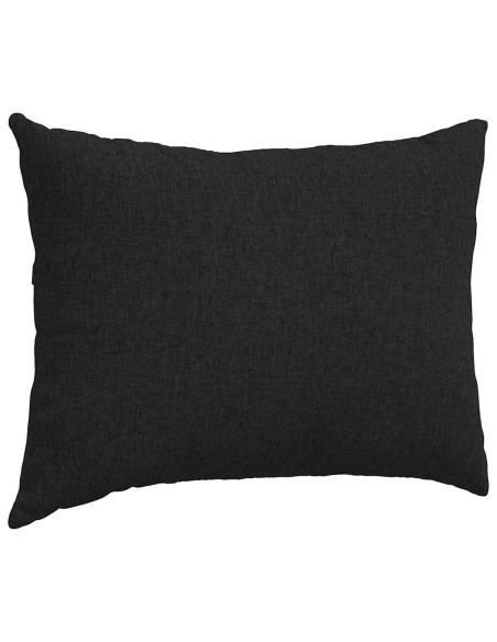 Cuscini da Divano 2 pcs Nero 70 x 50 cm Tessuto