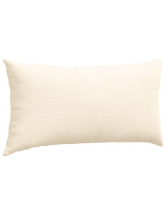 Cuscini da Divano 2 pcs Crema 80 x 40 cm Tessuto in Cords