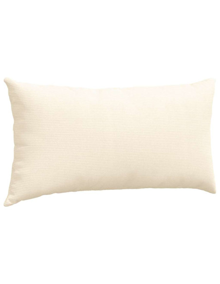 Cuscini da Divano 2 pcs Crema 80 x 40 cm Tessuto in Cords