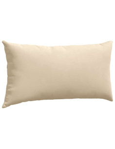 Cuscini da Divano 2 pcs Crema 80 x 40 cm Tessuto