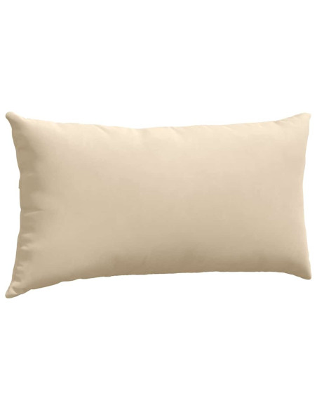 Cuscini da Divano 2 pcs Crema 80 x 40 cm Tessuto