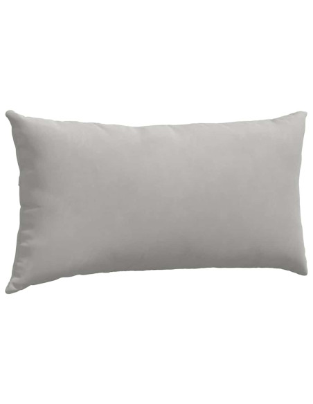 Cuscini da Divano 2 pcs Grigio chiaro 80 x 40 cm Tessuto