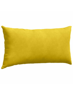 Cuscini da Divano 2 pcs Giallo 80 x 40 cm Tessuto in Cords