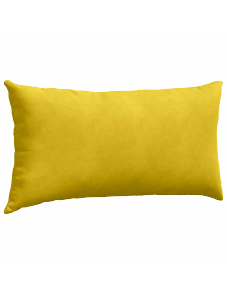 Cuscini da Divano 2 pcs Giallo 80 x 40 cm Tessuto in Cords