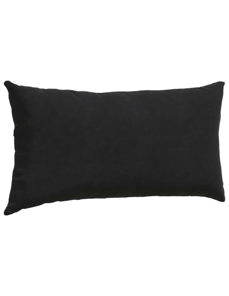 Cuscini da Divano 2 pcs Nero 80 x 40 cm Tessuto in Cords
