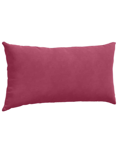 Cuscini da Divano 2 pcs Rosso Vino 80 x 40 cm Tessuto in Cords