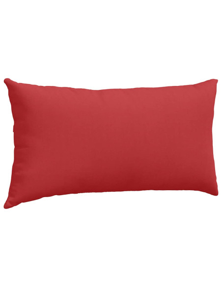 Cuscini da Divano 2 pcs Rosso 80 x 40 cm Tessuto