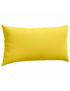 Cuscini da Divano 2 pcs Giallo Chiaro 80 x 40 cm Tessuto