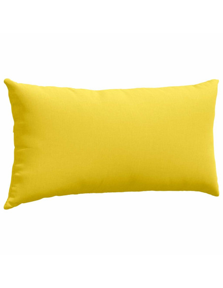 Cuscini da Divano 2 pcs Giallo Chiaro 80 x 40 cm Tessuto