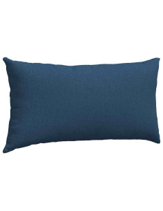 Cuscini da Divano 2 pcs Blu 80 x 40 cm Tessuto