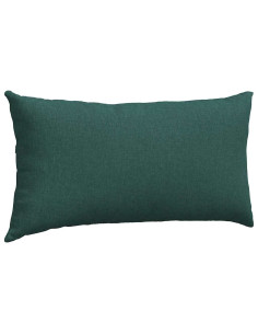 Cuscini da Divano 2 pcs Verde Scuro 80 x 40 cm Tessuto