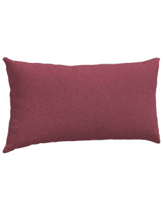 Cuscini da Divano 2 pcs Rosso Vino 80 x 40 cm Tessuto