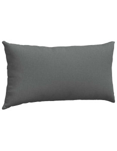 Cuscini da Divano 2 pcs Grigio scuro 80 x 40 cm Tessuto
