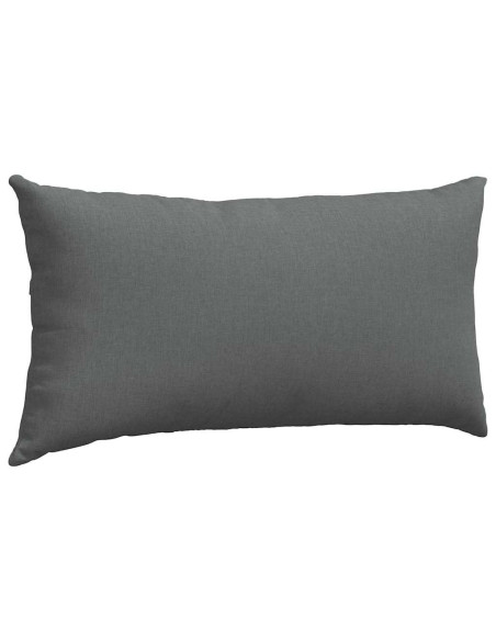 Cuscini da Divano 2 pcs Grigio scuro 80 x 40 cm Tessuto