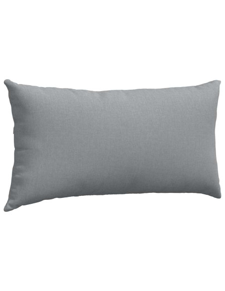 Cuscini da Divano 2 pcs Grigio chiaro 80 x 40 cm Tessuto