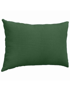 Cuscini da Divano 2 pcs Verde Scuro 60 x 40 cm Tessuto in Cords