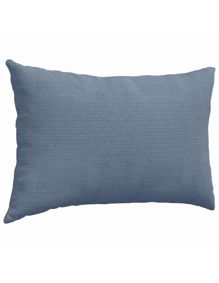 Cuscini da Divano 2 pcs Blu 60 x 40 cm Tessuto in Cords