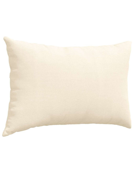 Cuscini da Divano 2 pcs Crema 60 x 40 cm Tessuto in Cords