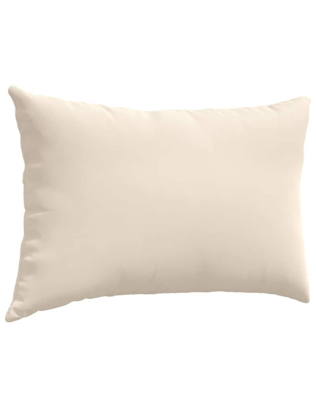 Cuscini da Divano 2 pcs Beige 60 x 40 cm Tessuto