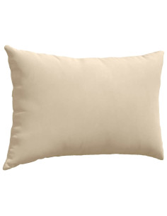Cuscini da Divano 2 pcs Crema 60 x 40 cm Tessuto