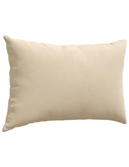 Cuscini da Divano 2 pcs Crema 60 x 40 cm Tessuto