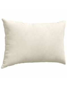 Cuscini da Divano 2 pcs Crema 60 x 40 cm Tessuto in Cords