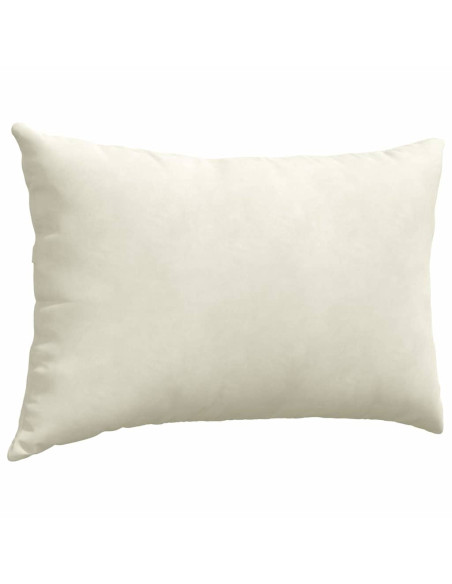 Cuscini da Divano 2 pcs Crema 60 x 40 cm Tessuto in Cords