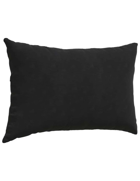 Cuscini da Divano 2 pcs Nero 60 x 40 cm Tessuto in Cords